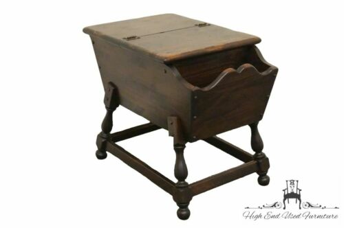 ETHAN ALLEN Antiqued Pine Old Tavern Doughbox End Table 12-8026