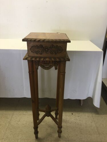 Victorian Carved Hand Made Mahogany Wood Table Stand