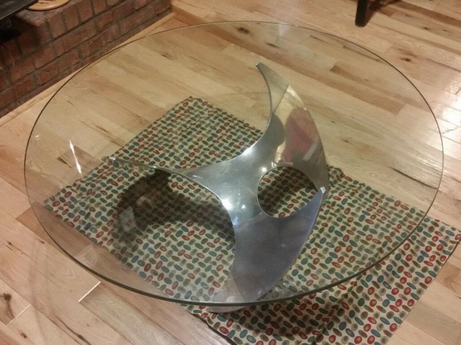 Mid Century Modern 1960's Knut Hesterberg Ronald Schmitt Propeller Coffee Table