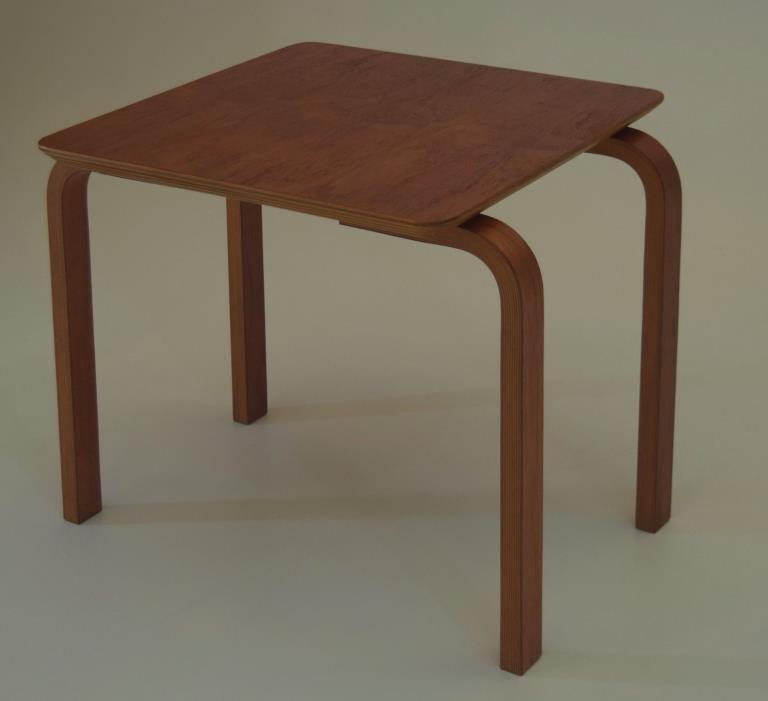 Made in Denmark Occasional coffee end Table Teak and Plywood circa 1955 vintage