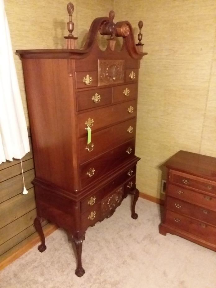Craftique Mahogany King Bed, Highboy and Bachelor's Chest HURRY! MAKE OFFER!