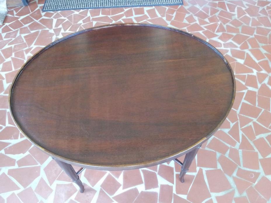 Charming Solid Mahogany Oval Table