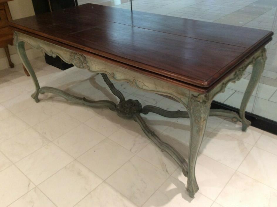Antique French Green Center Table          Paid: $2500  Now: $1000