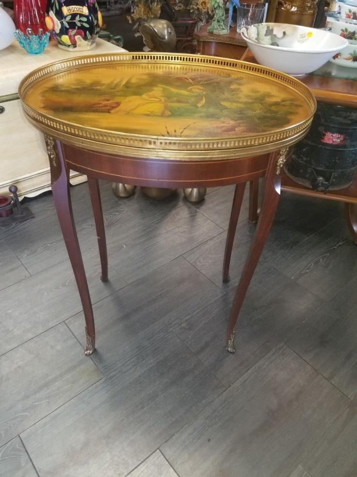 Beautiful Antique Spanish Painted Side Table