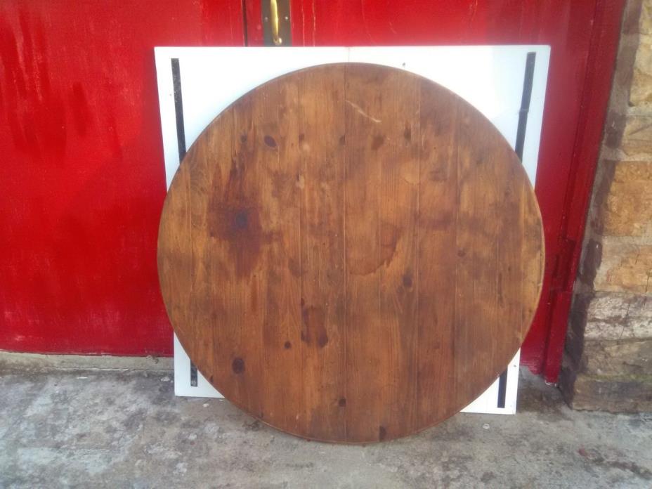 Strong Antique 4 feet Across Round Table Top Dining,Games, Cards,Work, General
