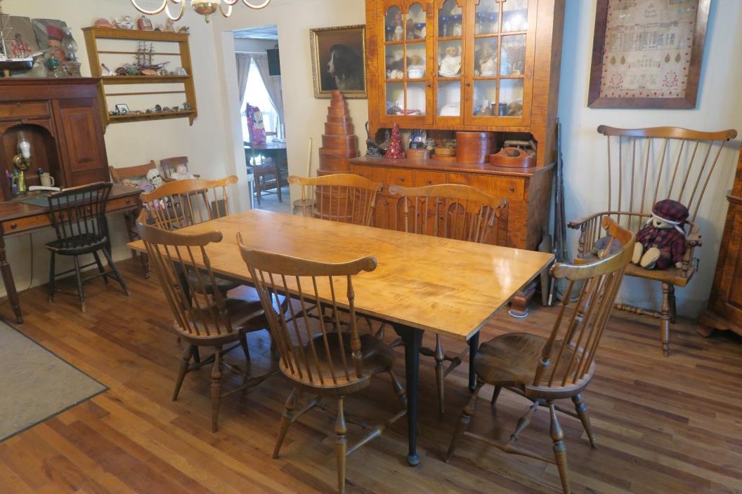 Queen Anne Style Tiger Maple Table