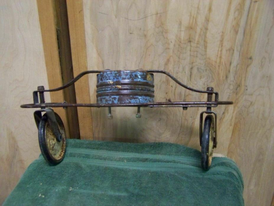 Vintage Taylor Tot Stroller Carriage Front Axle Bumper Body Housing Wheels Blue