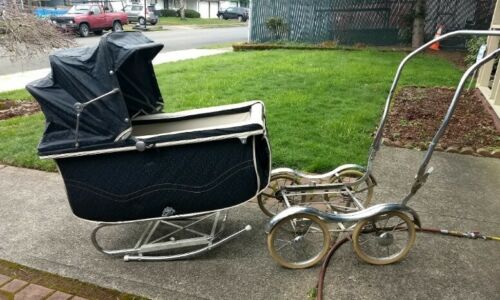 vintage antique baby carriage stroller Genuine Stroll O Chair