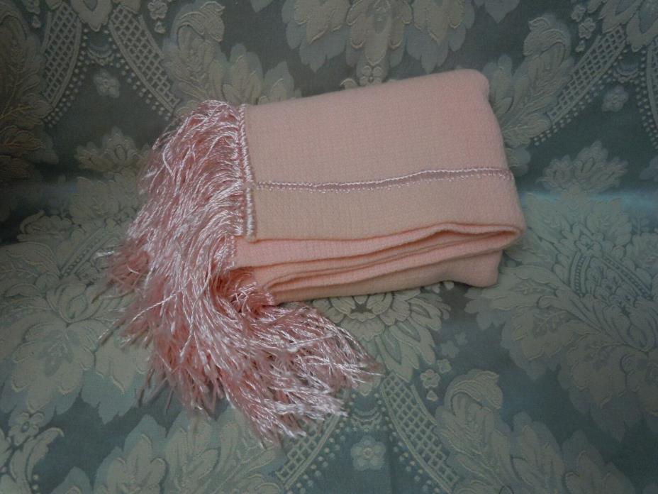 Mid Century Blanket Pure silk Fringe for Doll Carriage or Decor