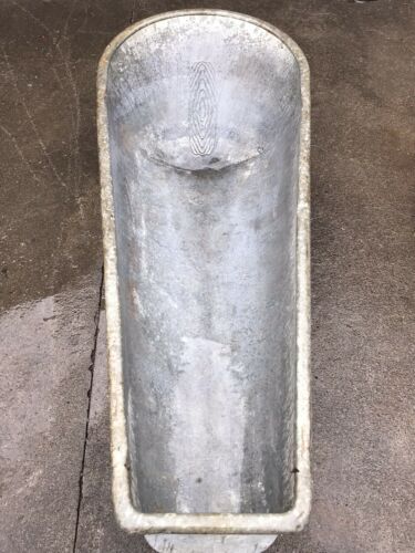 Antique Krauss Zinc Galvanized Bathtub