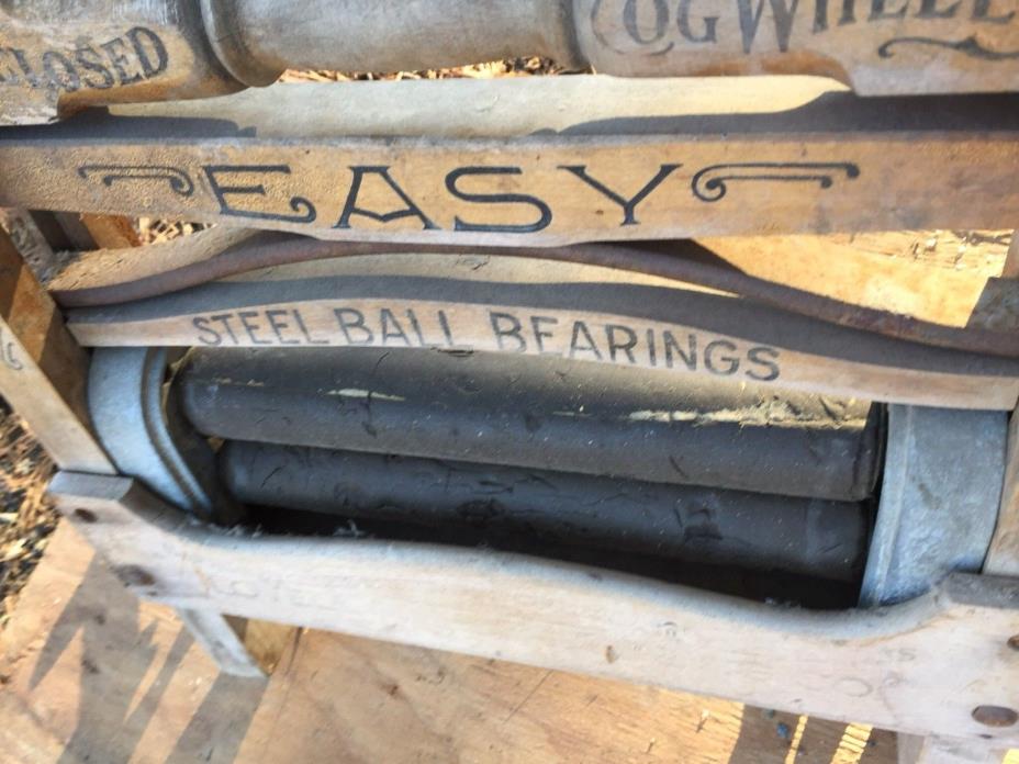Wringer clothes washer hand crank #730 May 5 1896 PRIMITIVE wood / iron ANTIQUE