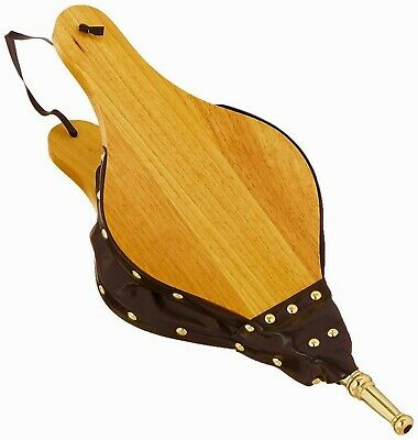 Rocky Mountain Goods Fire Bellows - Oak Wood / Leather - Loop for h... BRAND NEW