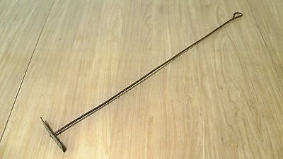 Antique Wood Stove Fireplace Ash Coal Scraper Pusher Puller 26 3/8