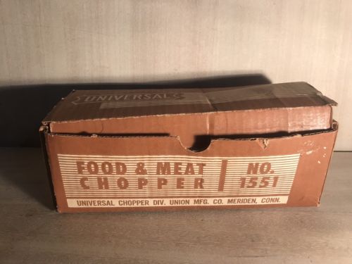 Vintage•Universal No.1551•Food And Meat Chopper/Grinder•Original Box