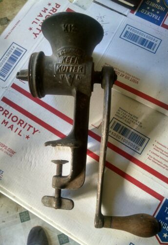 Antique keen kutter Meat Grinder Old Farm Original