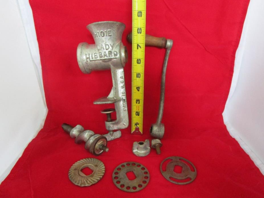 Vintage Meat Grinder Lady Hibbard  H101E  Cast Iron  F/S