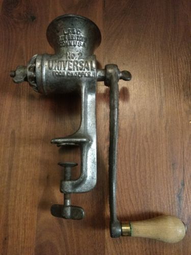 Vintage LF&C No 2 Universal Food Chopper/Meat Grinder+Cutters-New Britain 1899