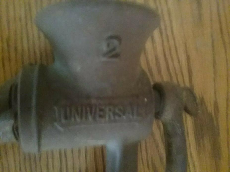 vintage universal meat grinder hand turned