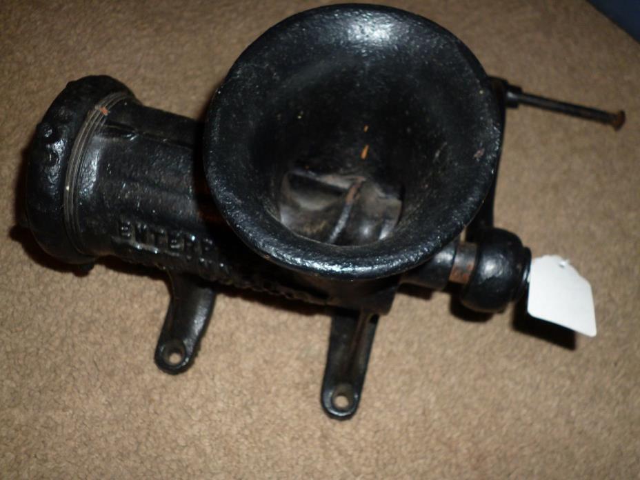 Vintage ENTERPRISE MFG. Co. Tinned Meat Grinder No. 12 Cast Iron