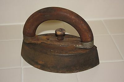 Ypsilanti Mfg. Co. Antique Sad Iron-Cast Iron/Wood Handles
