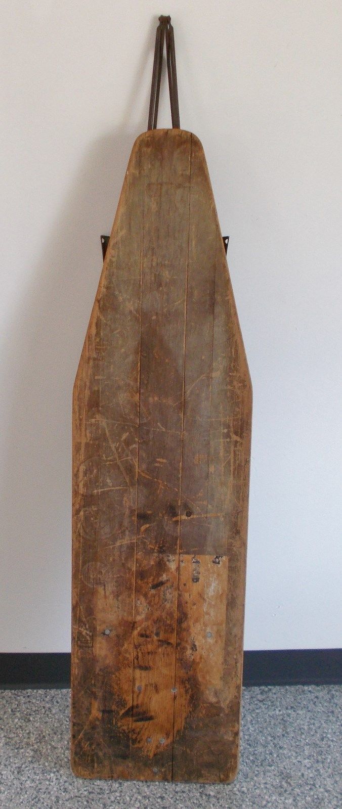Antique Ironmaster Rid Jid Wooden Ironing Board Farmhouse Display Iron Free Ship