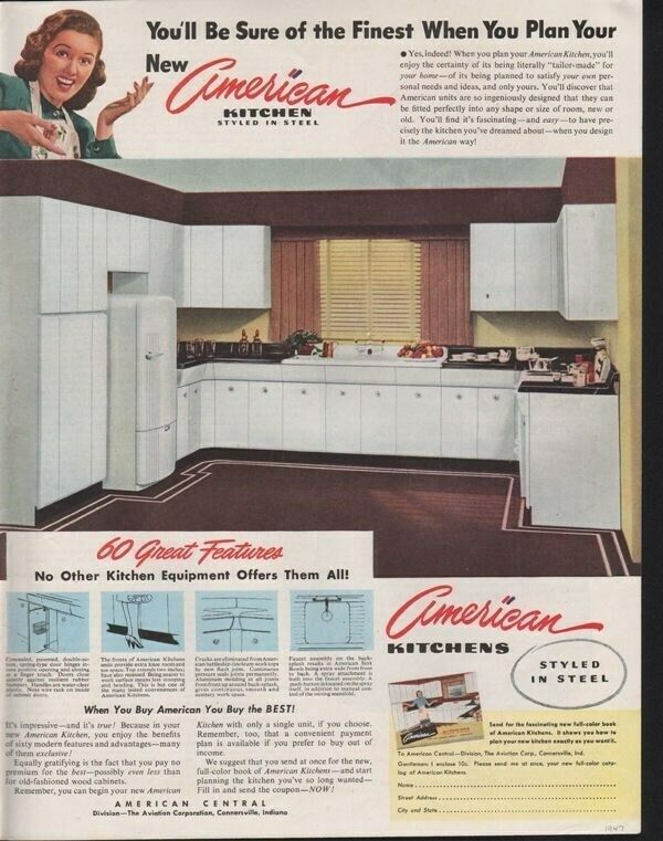 1947 AMERICAN KITCHEN SINK APPLIANCE CONNERSVILLE ROOM-14812