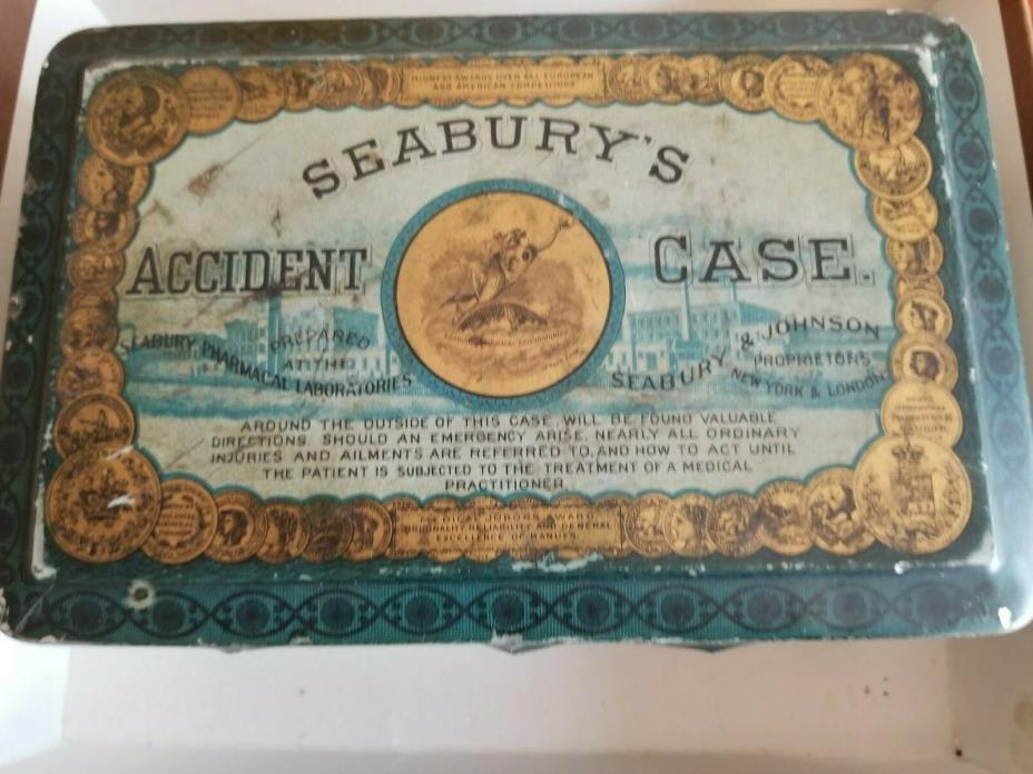 Early Seabury and Johnson Medical case Tin