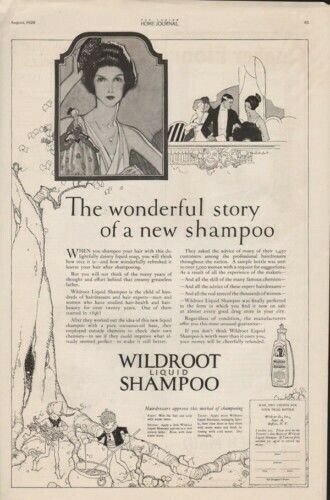 1920 WILDROOT SHAMPOO OPERA PLAY GNOME ELF HAIR CARE AD10698