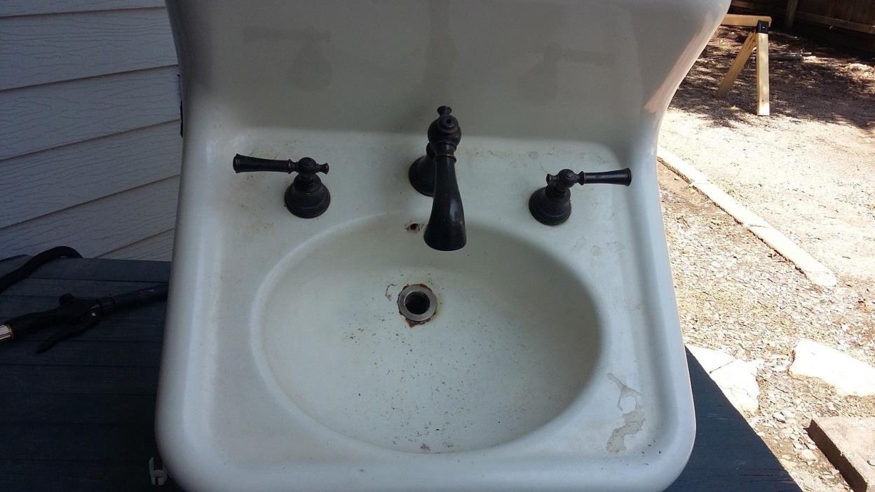 porcelain covered cast iron sink