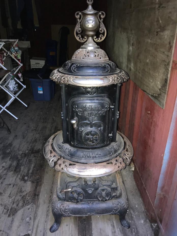 Vintage Modern Glenwood No 114 Wood Coal Parlor Stove