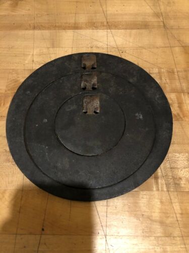 Vintage 3 Part Cast Iron Coal Cook Stove Lid Top Plate Coal Parlor Pittston Pa