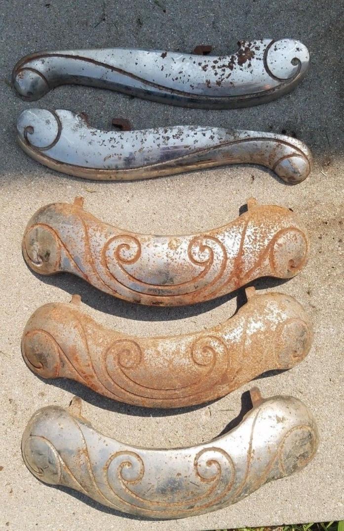 Antique Vintage Cast Iron Stove Parts Trim Fancy 116 1409 1410 1422 Needs TLC