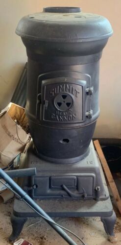 US Cannon Heater #18 Wood/Coal Potbelly Stove Cast Iron