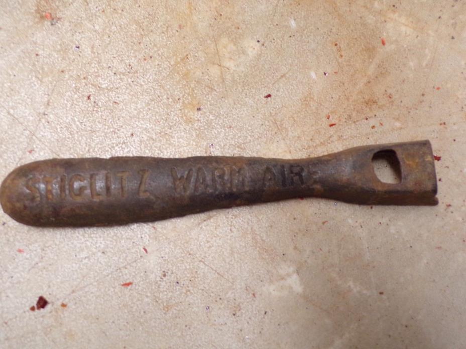 Old StigLitz Warm Air Wood Burning Stove Tool