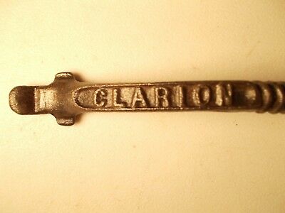 CLARION Wood & Bishop Co Lid Cover Lifter Wood Heater Stove Spring Handle