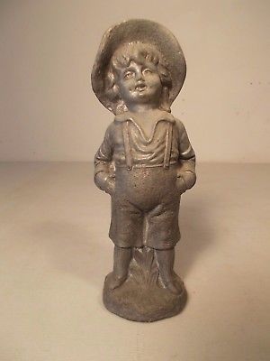 Antique Boy Finial  Figurine Statute not Round Oak Stove
