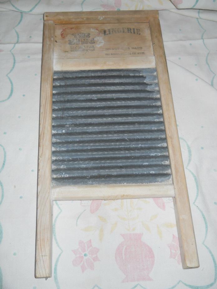National Washboard Co. No 703 Lingerie The Zing King wash board