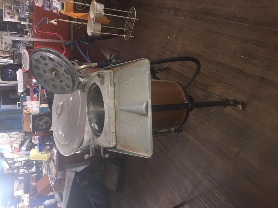 VINTAGE ANTIQUE EASY COPPER CHROME BRASS ELECTRIC WASHING MACHINE