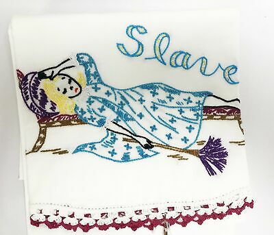Master/ Slave embroidered pillowcases