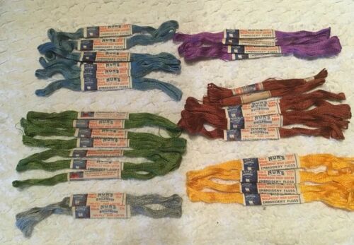31 Vintage Lot Embroidery Floss NUN' S BoilProof 2 Ply High Luster Thread