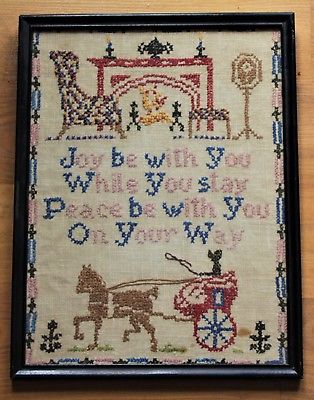 Antique Stitchwork Sampler - 