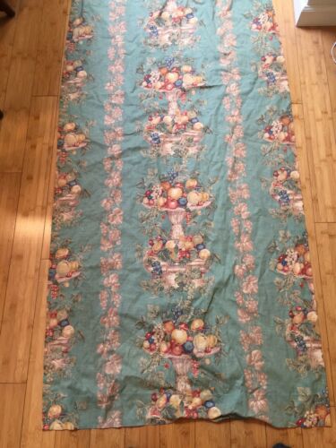 Vintage 1930’s-40’s Lined Floral Curtain, Drape. 80”long, 32.5” wide” 2nd Panel.