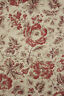 Fabric Antique French printed cotton heavy weight 1890 madder tones floral 16x66