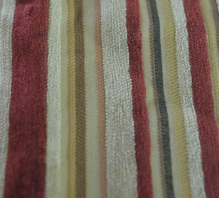 VINTAGE FRENCH VELVET FARBIC STRIPED UU201