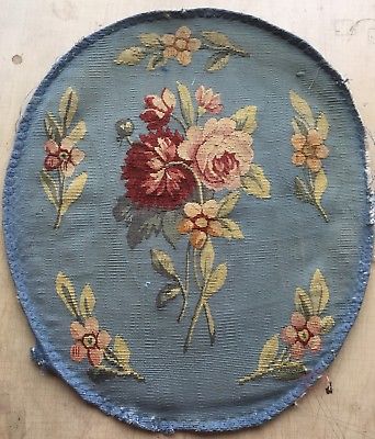 Beautiful 19th C. French Wool Hand Woven Aubusson Fabric  (2467)