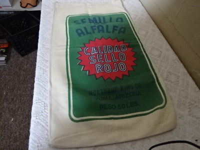 Semilla De Alfalfa seed sack 50pd   northrup king  Yuma Arizona