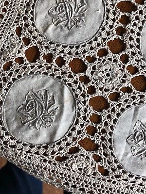 Antique Placemats Crocheted Victorian SIX
