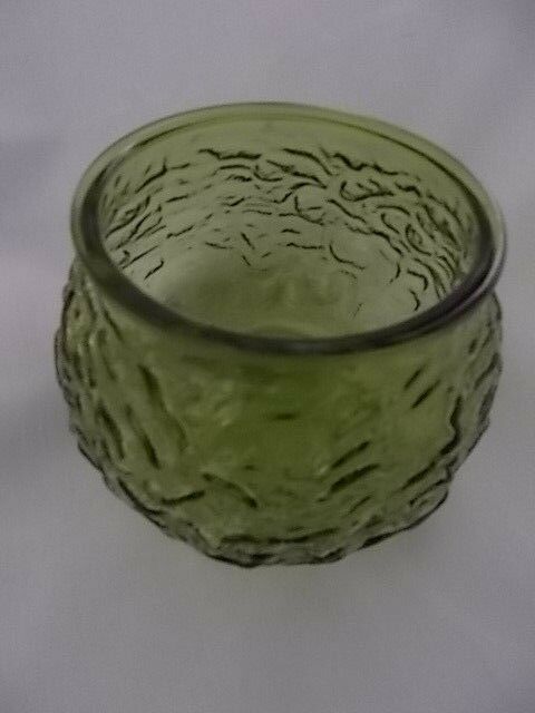 E. O. BRODY CO  Green Textured Glass Bowl Planter