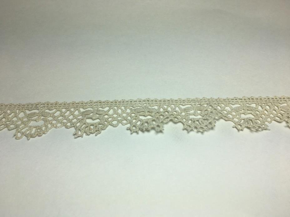Ivory Detailed Lace Trim