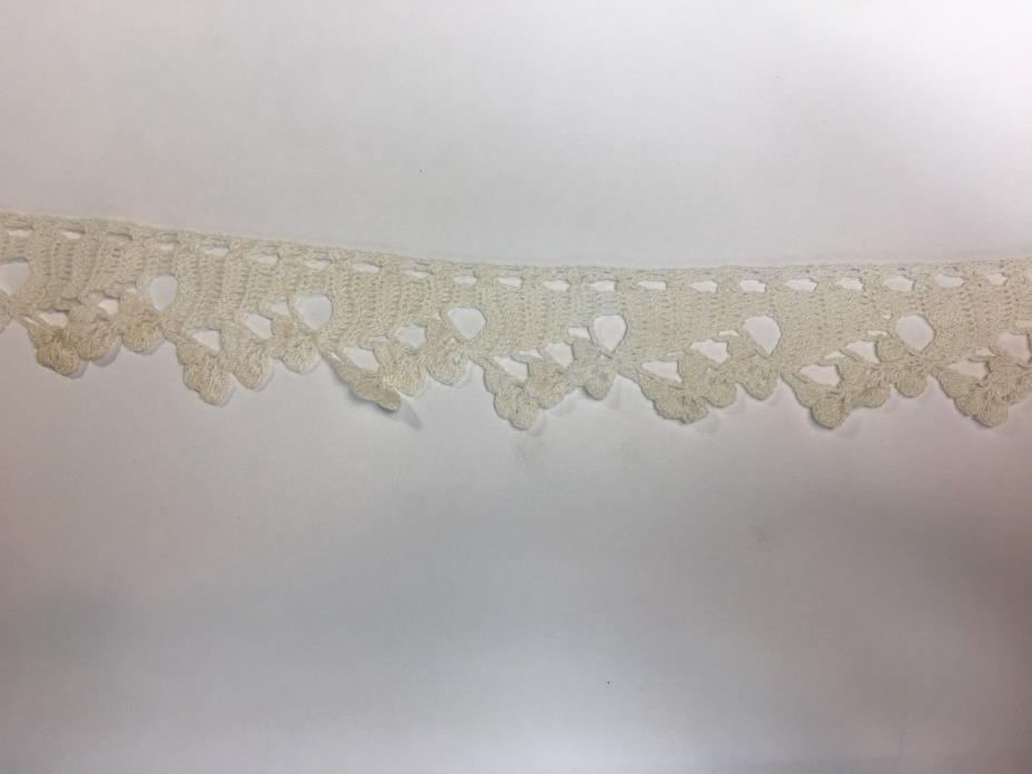 Ivory Lace Trim Detailed